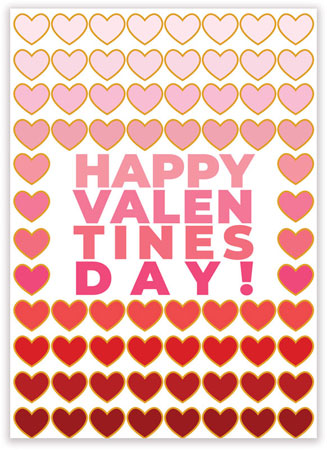 Valentine's Day Exchange Cards by Little Lamb Designs (Many Hearts) Valentine's Day Exchange Cards by Little Lamb Designs (Many Hearts)
